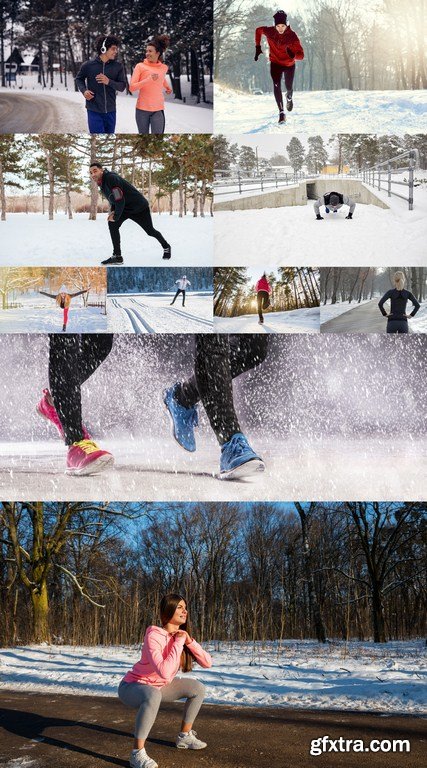 Winter Fitness - 10 x JPEGs
