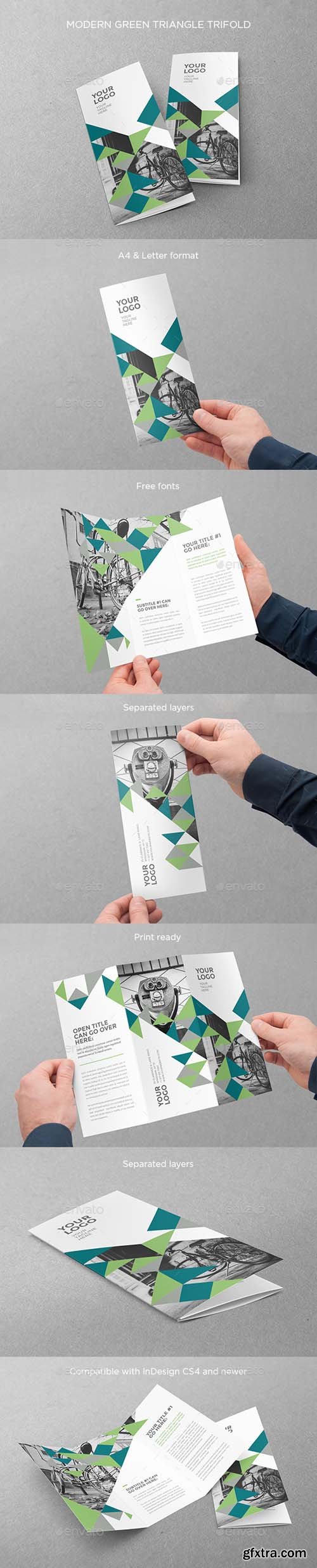 GR - Modern Green Triangle Trifold 16062820 GR - Modern Green Triangle Trifold 16062820