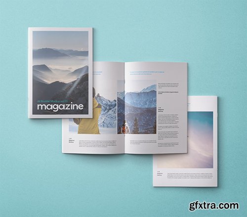 A4 Psd Magazine Booklet Mockup Vol 3 A4 Psd Magazine Booklet Mockup Vol 3