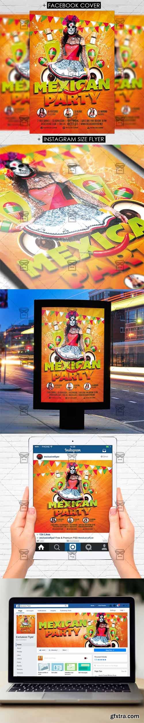 Mexican Party - Premium Flyer Template