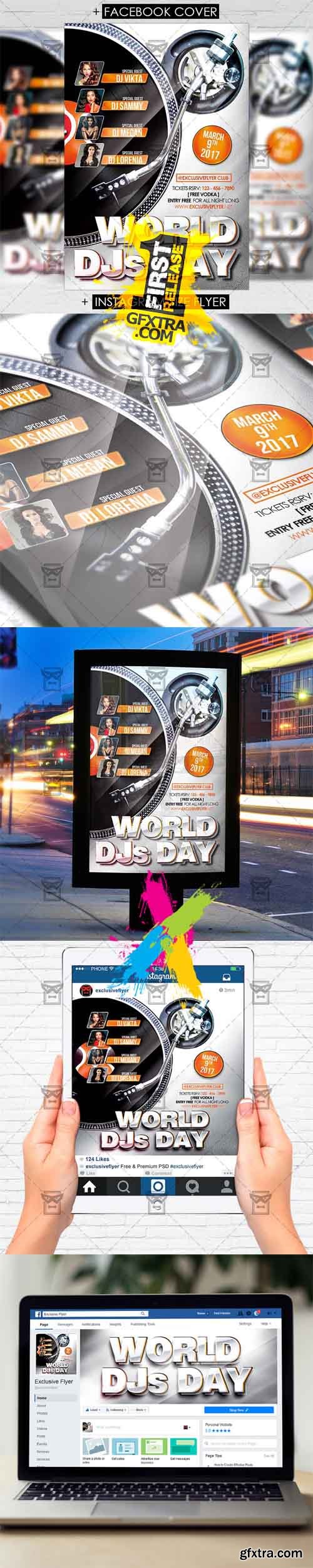 World DJS Day Vol 2 - Premium Flyer Template World DJS Day Vol 2 - Premium Flyer Template