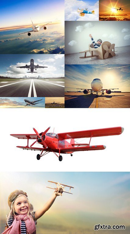 Airplane - 10 x JPEGs