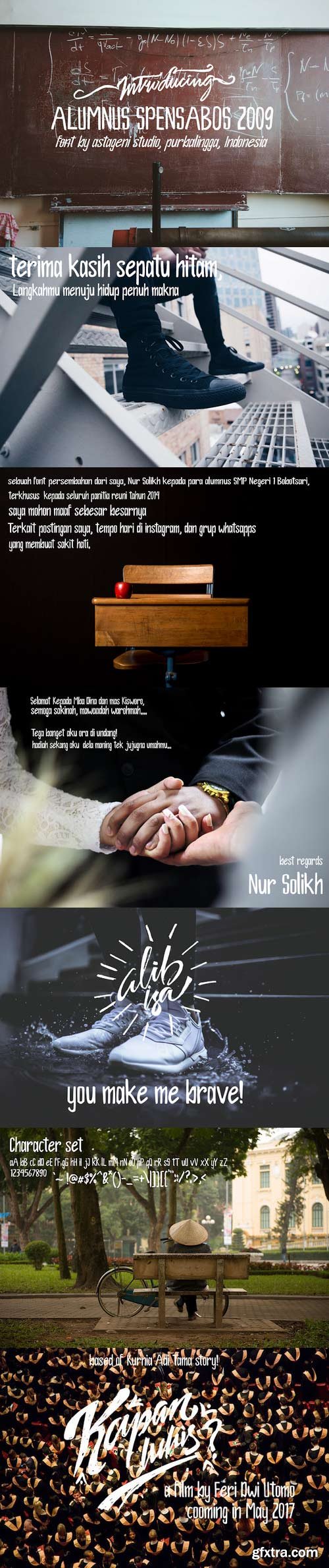 Alumnus Spensabos 2009 Font