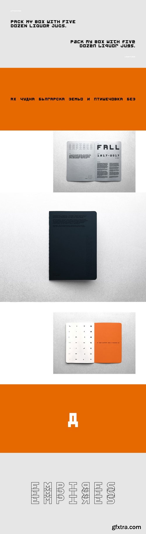 PACCBET Font Specimen