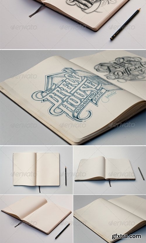 GraphicRiver - Sketch Book Mockups 5916584