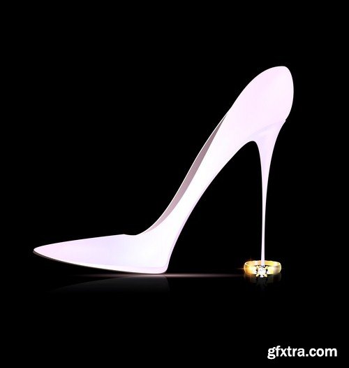 Beautiful female shoes - 5 EPS
