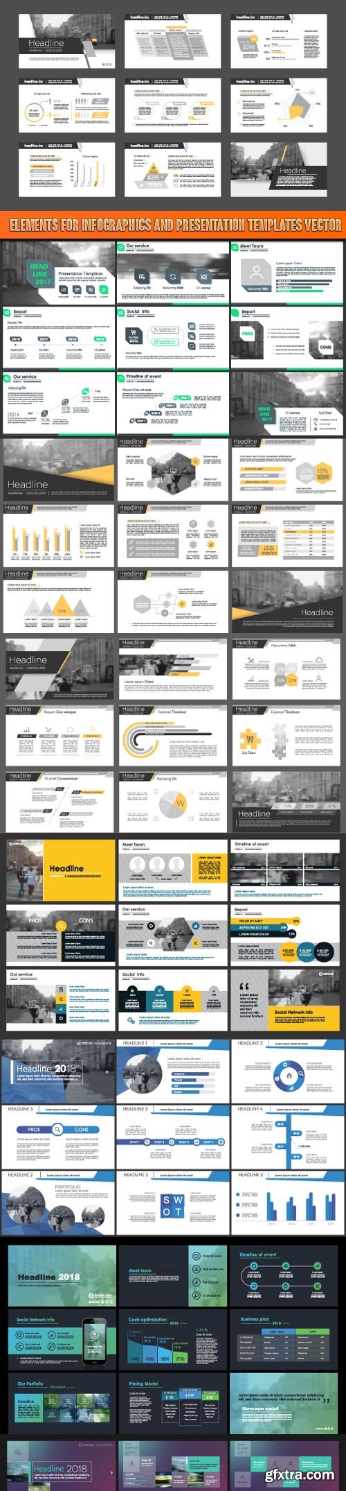 Business flyer brochure cover template vector 16