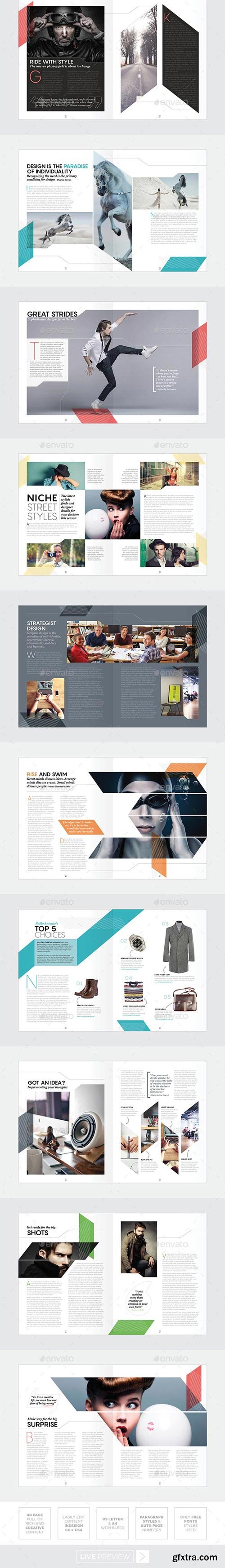 GraphicRiver - Magazine Template - InDesign 40 Page Layout V9 - 19416164