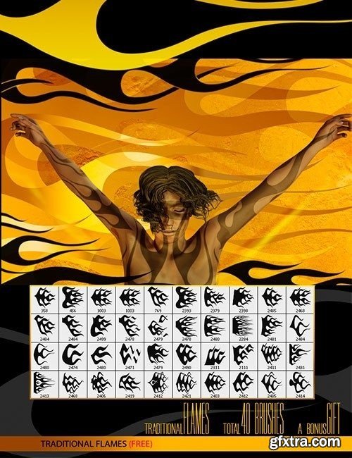 Ron's Flames Photoshop Brushes Ron's Flames Photoshop Brushes