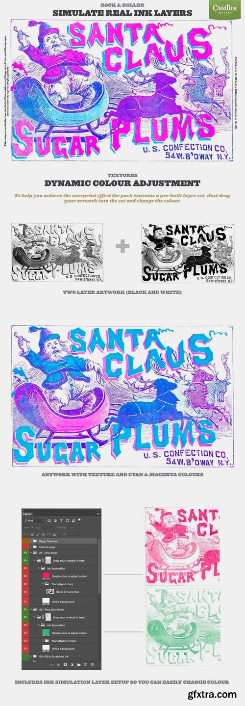 CM 1143931 - Rock & Roller Letterpress Photoshop