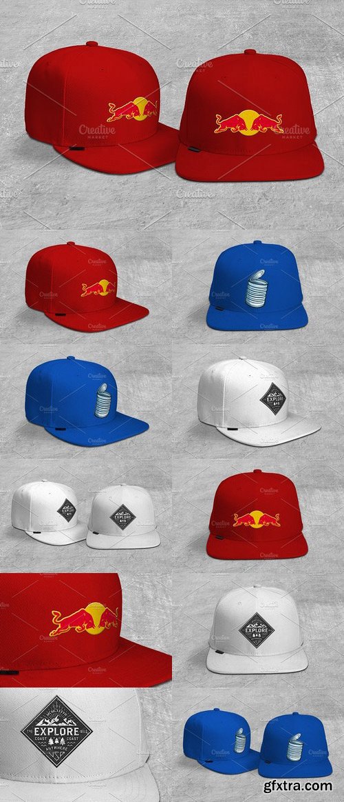 CM - Cap / Hat / Snapback Mockup (2Views) 1123749