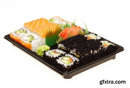 Roll Sushi on a Plate
