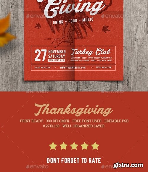GraphicRiver - Thanksgiving Flyer 18557531