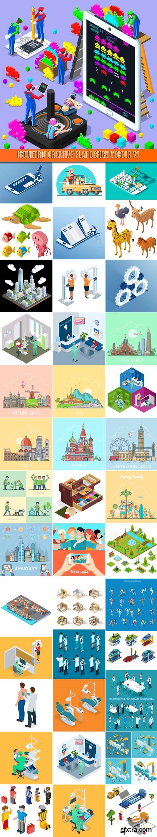 Isometric creative flat design vector 99