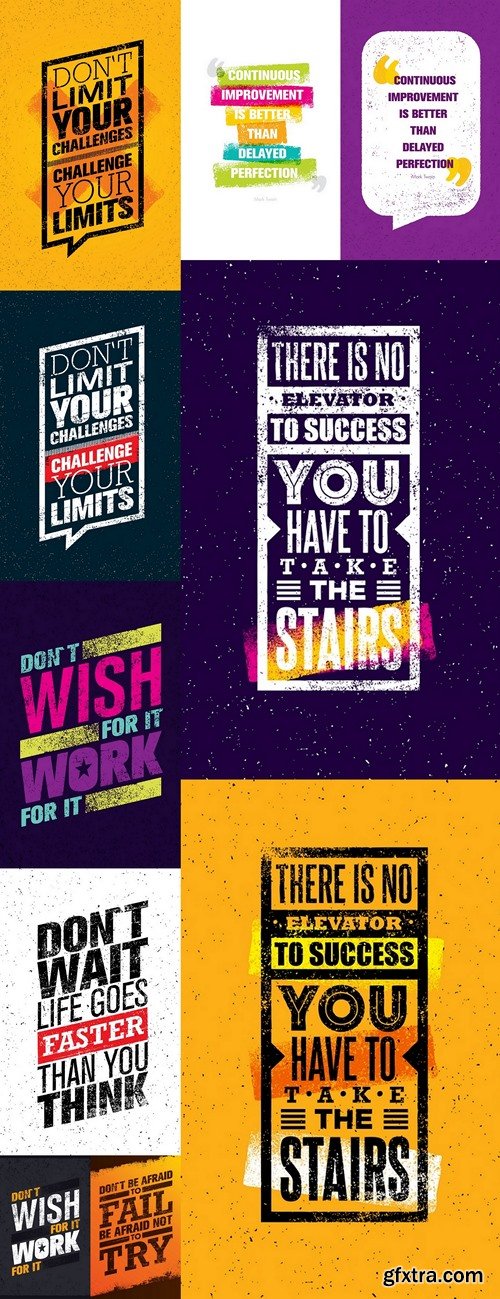 Enjoy The Little Things Motivation Quote. Creative Vector Typography Concept