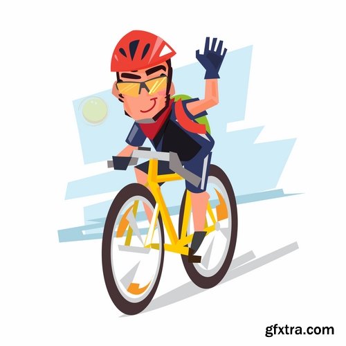 Collection of bike background is an example of a template pattern on clothes sport wheel 25 EPS