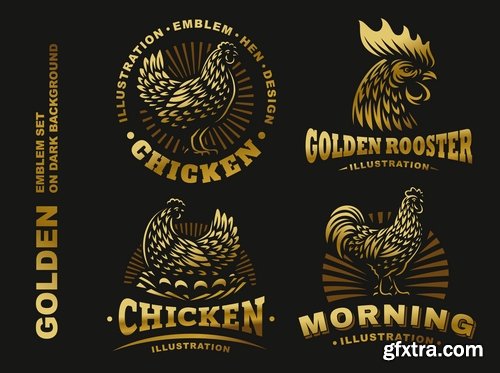 Collection logo icon web design element site 70-25 EPS