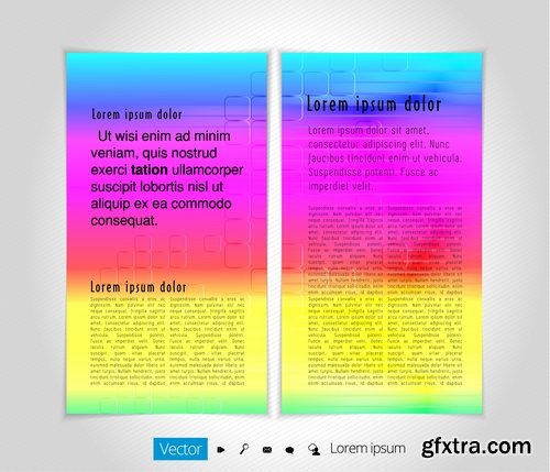 Collection of brochure cover template for advertising banner invitation flyer 25 EPS