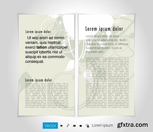 Collection of brochure cover template for advertising banner invitation flyer 25 EPS