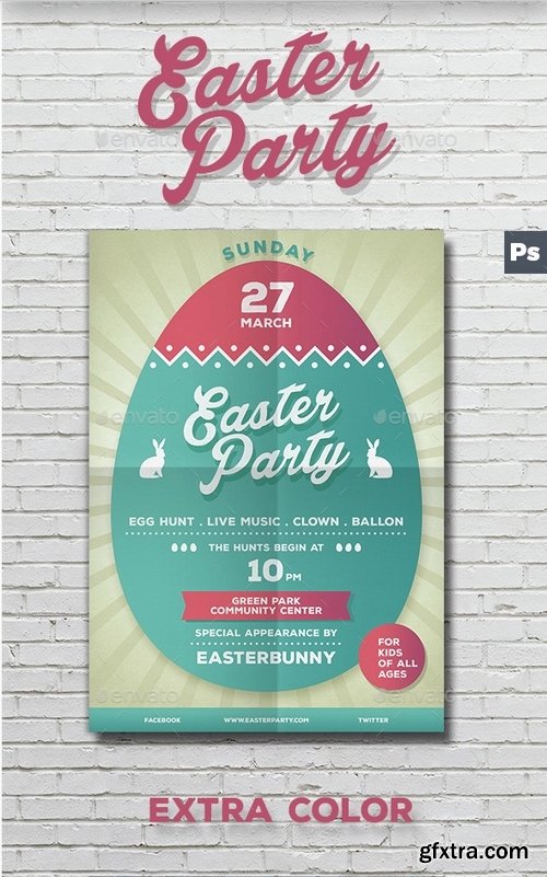 GraphicRiver - Easter Party Flyer Poster 15093734