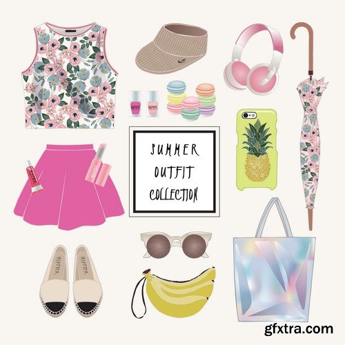 Set of summer clothes - 6 EPS