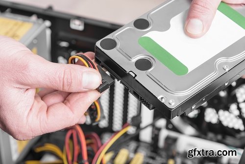 Collection of computer case Hardware spare tech microchip technology office 25 HQ Jpeg