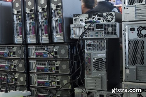 Collection of computer case Hardware spare tech microchip technology office 25 HQ Jpeg