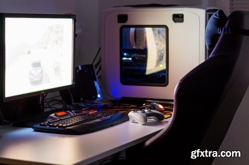 Collection of computer case Hardware spare tech microchip technology office 25 HQ Jpeg