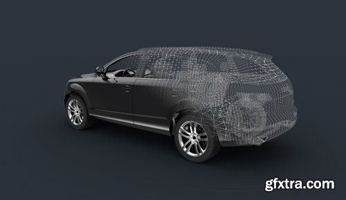 Collection of 3D sports car speed car pattern graphic model 25 HQ Jpeg