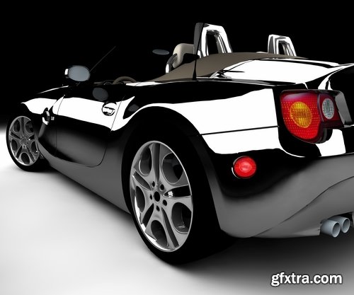Collection of 3D sports car speed car pattern graphic model 25 HQ Jpeg