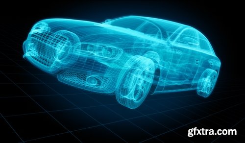 Collection of 3D sports car speed car pattern graphic model 25 HQ Jpeg