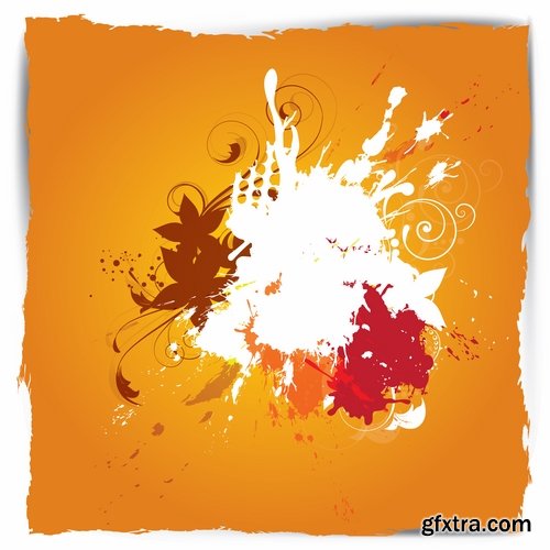 Pattern Frame Abstract Blob Drop of Spilled Paint 25xEPS Pattern Frame Abstract Blob Drop of Spilled Paint 25xEPS