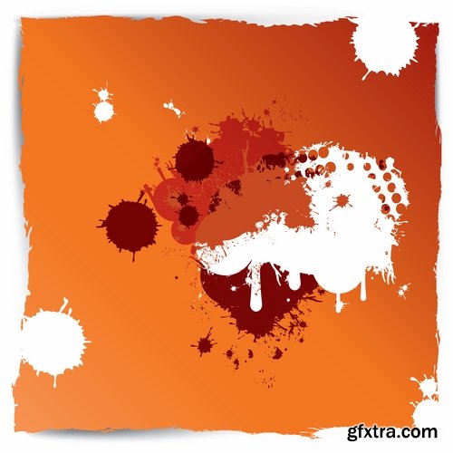 Pattern Frame Abstract Blob Drop of Spilled Paint 25xEPS Pattern Frame Abstract Blob Drop of Spilled Paint 25xEPS
