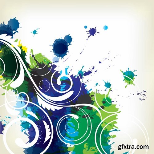 Pattern Frame Abstract Blob Drop of Spilled Paint 25xEPS Pattern Frame Abstract Blob Drop of Spilled Paint 25xEPS