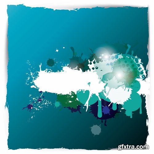 Pattern Frame Abstract Blob Drop of Spilled Paint 25xEPS Pattern Frame Abstract Blob Drop of Spilled Paint 25xEPS