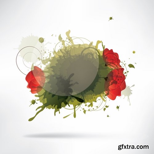 Pattern Frame Abstract Blob Drop of Spilled Paint 25xEPS Pattern Frame Abstract Blob Drop of Spilled Paint 25xEPS