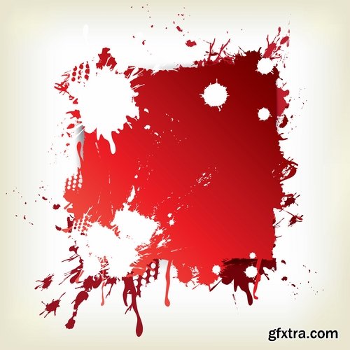 Pattern Frame Abstract Blob Drop of Spilled Paint 25xEPS Pattern Frame Abstract Blob Drop of Spilled Paint 25xEPS