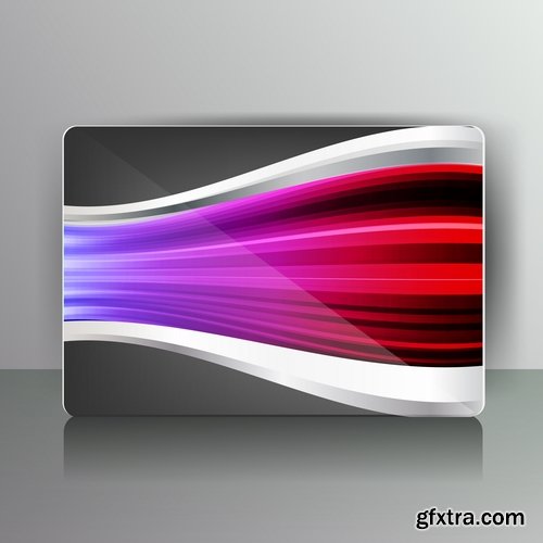 Collection business card flyer banner vector image 7-25 EPS