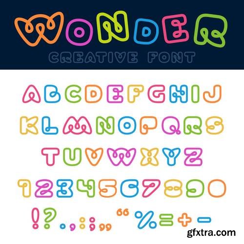 Alphabet Vector Font 9