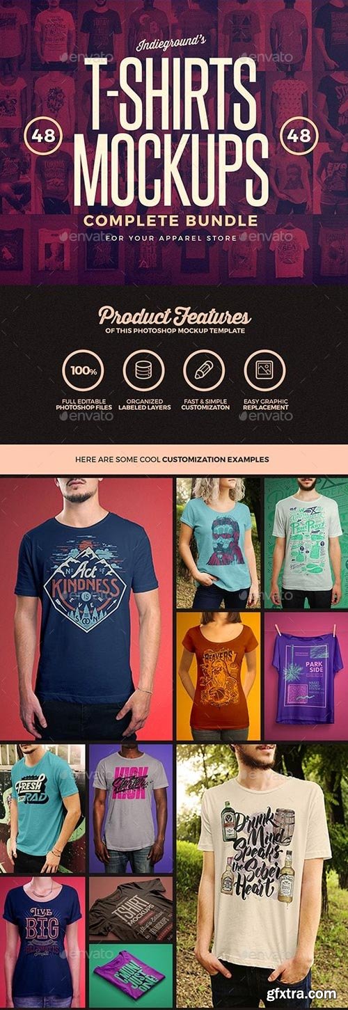 GraphicRiver - T-shirt Mockups Bundle - 19430131 GraphicRiver - T-shirt Mockups Bundle - 19430131
