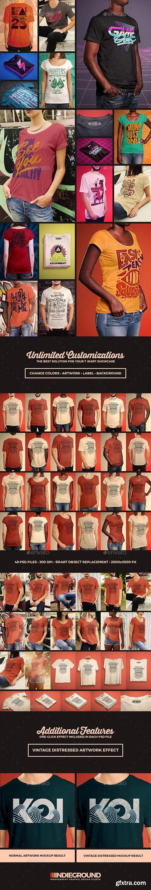 GraphicRiver - T-shirt Mockups Bundle - 19430131