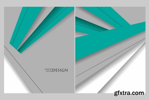 Collection of brochure cover template for advertising banner invitation flyer 4-25 EPS