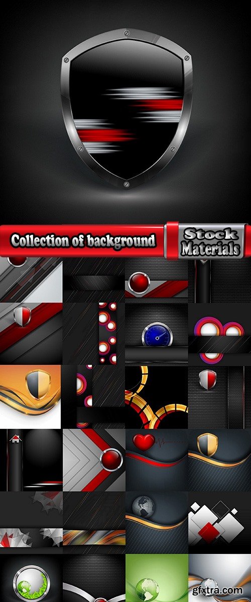 Collection of background is a template for photo frame banner flyer cover holiday greeting card 25 EPS