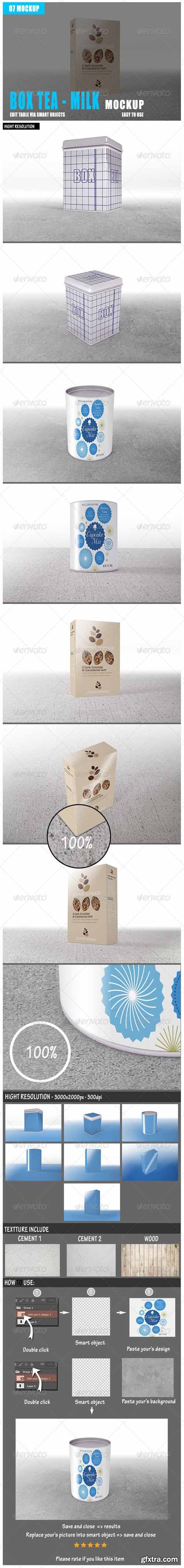 GR - Box Tea Milk Mockup 8619235