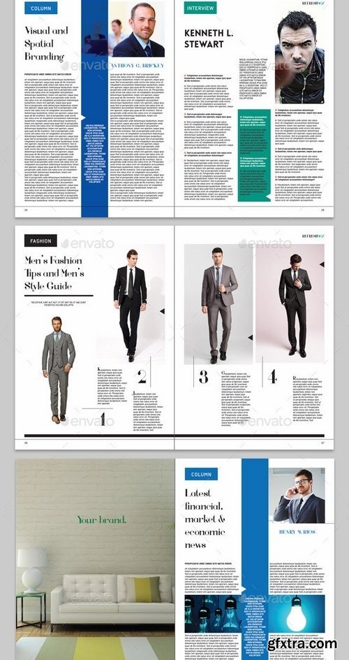 GraphicRiver - Refresh Men's Lifestyle Magazine 10924846