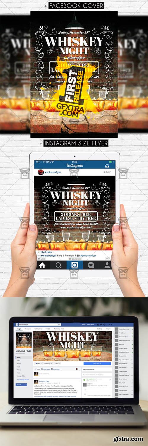 Whiskey Night - Premium Flyer Template Whiskey Night - Premium Flyer Template