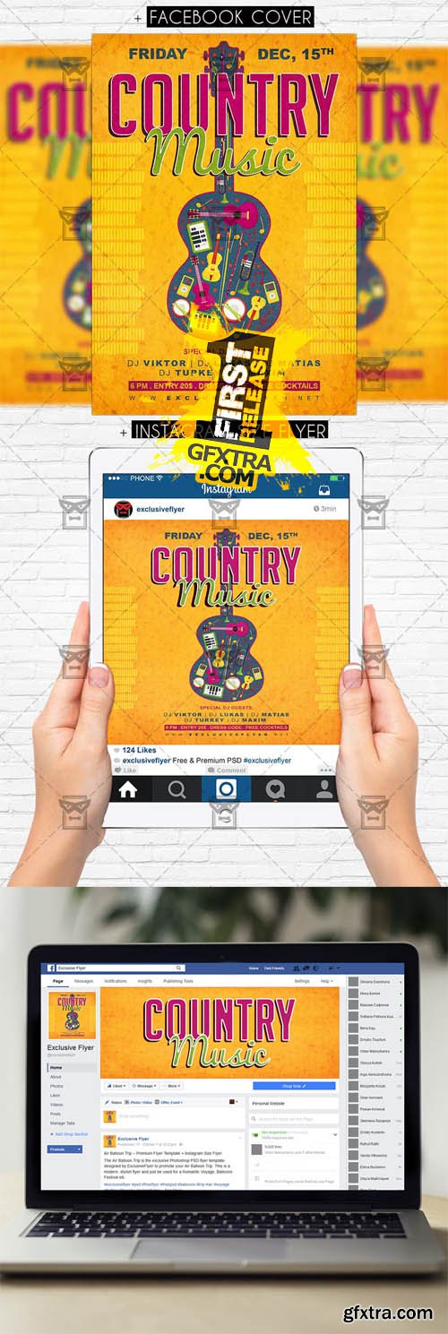 Country Music - Premium Flyer Template Country Music - Premium Flyer Template