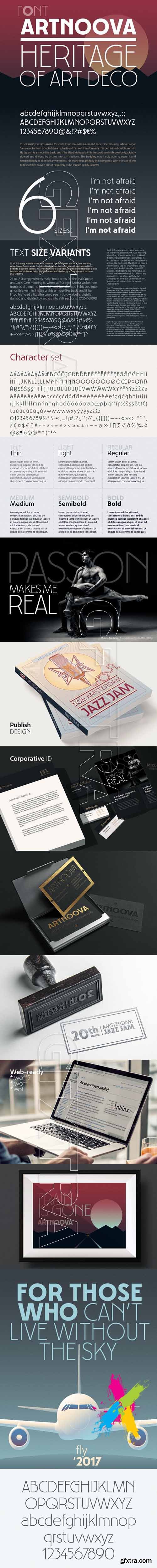 Creativemarket - Artnoova font Heritage of Art Deco 1265340