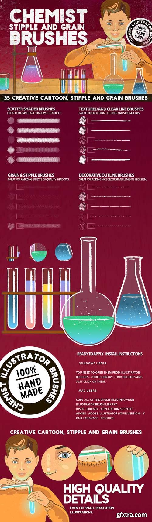 CHEMIST Illustrator Brushes CHEMIST Illustrator Brushes