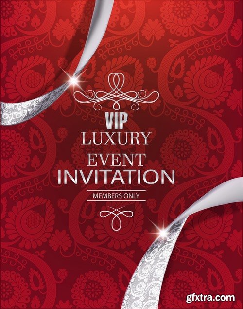 Collection of 8 March International Women\'s Day invitation card flyer banner 25 EPS